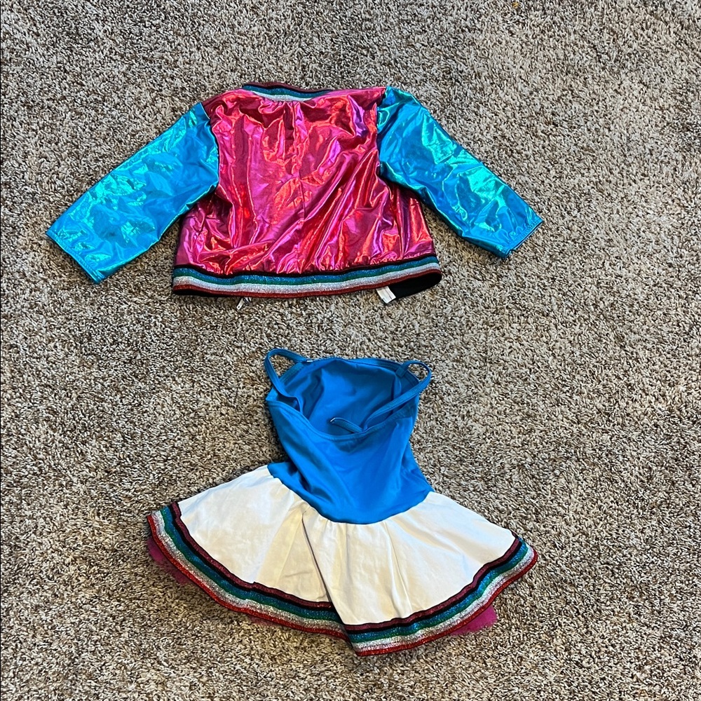 Pink and Blue Kids Dance Costume - Picture 4 of 6